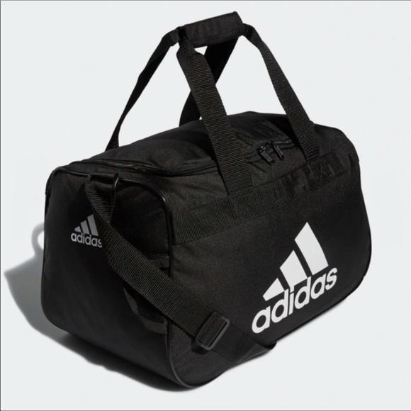 NWT Adidas Black Gym/ DUFFEL BAG SMALL - Picture 3 of 8